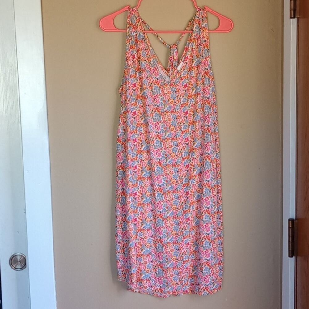 Gap light weight Floral tank Midi Dress Size S